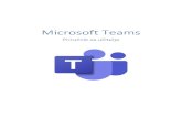 Microsoft Teams...Microsoft Teams je aplikacija za timski rad u sustavu Office 365 pomoću koje možete: • Surađivati i razgovarati s vašim kolegama i učenicima • Zakazivati