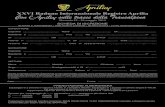 XXVI Raduno Internazionale Registro Aprilia Con l' sulle tracce della Transalpina · 2019. 1. 3. · Con l' sulle tracce della Transalpina. Title: Scheda di iscrizione 2019 b.cdr