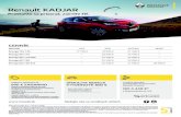 Renault KADjAR - Automape...Platnosť cenníka od 1. 1. do 29. 2. 2016. * Platí pri financovaní na 1/4 s Renault Finance. Reprezentatívny príklad Renault Kadjar Life Energy TCe