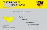 TENNIS INFOS · 2017. 4. 27. · 2 Verantwortlich für den Inhalt: Wolfgang Fritz (Pressereferent u. Sportwart im Tennisbezirk E) Fax: 07425/21222 eMail: fritztennis@tonline.de Annahmeschluss