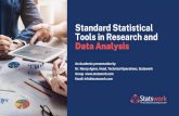 Standard statistical tools in research and data analysis