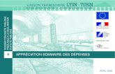 LYON - TURINlyonturin.eu/documents/docs/dup ltf/Dossier DUP 2006/LTF...Équipement ferroviaires 330,9 708,6 1 039,5 dont Voie courante et appareils de voie 121,2 321,8 443,0 Alimentation