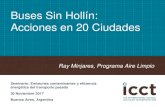 Buses Sin Hollín: Acciones en 20 Ciudades · Buses Sin Hollín: Acciones en 20 Ciudades . Ray Minjares, Programa Aire Limpio . Seminario: Emisiones contaminantes y eficiencia energética