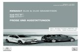RENAULT CLIO & CLIO GRANDTOUR · 2015. 7. 30. · F1-Spoilerlippe, Heckschürze mit Diffusor und zwei seitlichen Auspuff-Endrohren, R.S. Heckspoiler ... 2 Nicht für Clio Grandtour