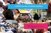 L’OCPM: Une aide à la décision publique · 2018. 3. 9. · • Ateliers créatifs et prospectifs • Jeux de rôle • Activités contributives citoyennes autogérées • Questionnaires