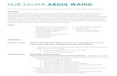 Nur Salwa Abdul Wahid  · Web view2020. 6. 17. · Nur Salwa Abdul Wahid. No. 4. Jalan Kiambang. Kg. Paya Embun. 81500. Pekan Nenas. Pontian. Johor | M: 012- 5342908 | nursalwa@utm.my.