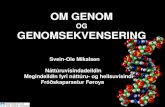 DNA SEKVENSERING: – MULIGHETER OG ETISKE … · 2019. 11. 22. · OG. GENOMSEKVENSERING. Svein-Ole Mikalsen. Náttúruvísindadeildin Megindeildin fyri náttúru- og heilsuvísindi