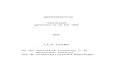 RETROSPECTIEF Voordracht gehouden op 19 mei 1988 door …sen en studie, in onderdelen van de voortzetting van vlakke meetkunde en van stéréométrie, de analytische en projectieve