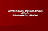 Nirmana Dwimatra - Universitas Negeri Yogyakartastaffnew.uny.ac.id/upload/132102200/pendidikan/NIRMANA.pdfNirmana Dwimatra Suatu kaidah susunan (organisasi) dari unsur-unsur pendukungnya