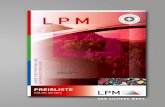 PREISLISTE - LPM Preisliste.pdf · 2018. 6. 15. · LPM Preisliste 2016 5 LPM AG 5712 Beinwil am See 8152 Opfikon Bohrkerne über Kopf ø100 mm, pro cm 850.6 12.– Verschliessen