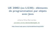 UE 2I002 (ex LI230) : éléments de programmation par objets ...de programmation par objets avec Java ... • 4 - Composition, copie d’objets • 5 - Variables et méthodes de classes