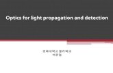 Optics for light propagation and detection...1. 빛= 전자기파 2. PoyintingVector (에너지흐름밀도)단위시간에단위면적을지나가는전자기파에실린에너지