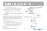 CDHb/CLH - Swegon · 2020. 6. 26. · J K Figur 6. CDH/CLH, upphängning (Mått JxK i tabell Filterdimensioner nedan). Mått och vikt Cirkulär anslutning Storlek Mått (mm) Vikt*)