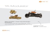 TA-Modulator · 2019. 4. 18. · IMI TA / Styrventiler / TA-Modulator 2 TA-Modulator Den nya unika EQM-karakteristiken ger mycket noggrann temperaturreglering. Ventilen är kompatibel