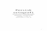 Persisk ortografi - Uppsala University · Web viewNot all word-like units satisfy this criterion, however (e.g. a and the in English), and how to handle these has been the subject