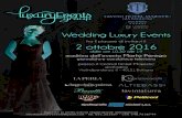 Wedding Luxury Events - Hotel di Lusso 5 stelle in centro ......Presentazione e saluti di Marta Perego Workshop • Il Bon Ton della Sposa • Il Galateo della lista Nozze • Le partecipazioni