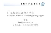 Domain Specific Modeling Languages - USTCstaff.ustc.edu.cn/~llxx/embedded/slides/llxx9.pdf•I-Logix公司的Rhapsody系列产品 – 用于建立软件系统模型，也可以描述非软件系统
