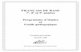 Programme d’études et Guide pédagogique...1 Avant-propos C’est avec plaisir que le ministère de l’Éducation et du Développement de la petite enfance de l’Île-du-Prince-Édouard