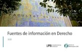 Fuentes de información en Derecho · Fuentes de información en Derecho Author: Universitat Autònoma de Barcelona Keywords: derecho, fuentes de información, ciencias jurídicas,