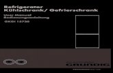 Refrigerator Kühlschrank/ Gefrierschrank · 2020. 1. 8. · GKGI 15730 Dokument Nummer:GKGI 15730 EN DE Bedienungsanleitung Kühlschrank/ Gefrierschrank Refrigerator User Manual.