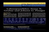 Stille Nacht - Lebensparallelen: Franz X. Gruber und Johann G ......Lebensparallelen: Franz X. Gruber und Johann G. Pinzger josef hohenleitner D as Stille-Nacht-Archiv Hal-lein verwahrt