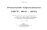 Manuale Pannello operatore HPT - IPT - IPGCET srl Pannelli Operatore HPT- IPT - IPG Manuale d'istruzione, d'uso e di installazione. HPT124 HPT128P HPT284 IPT102 IPT104 IPT202 IPT204