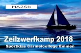 HA2Sb - Carmelcollege Emmen...We varen op de Friese meren, te beginnen en te eindigen in het Friese dorpje Akkrum gelegen achter het Sneekermeer. Wij zijn bereikbaar via school of
