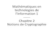 Mathématiques en technologies de l’information. Maths 1/maths_1...Si N=1, alors 𝑃𝐺 , =1( et sont premiers entre eux) Théorème Fondamental de l’arithmétique (Gauss, 1777-1855)
