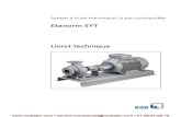 Etanorm SYT Livret technique - MotralecPompes centrifuges avec garniture d'étanchéité d'arbre Pompes à huile thermique / à eau surchauffée Etanorm SYT Applications principales