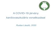 A COVID-19 járvány kardiovaszkuláris vonatkozásai · Rudas László, 2020 A COVID-19 járvány kardiovaszkuláris vonatkozásai . Krónikus társbetegségek előfordulása Huang
