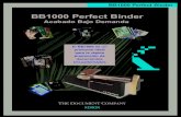 BB1000 Perfect Binder · 2020. 7. 10. · Este encuadernador proporciona encuadernado de documentos de alta calidad desde 2 hojas hasta 1.5Ó y las longitudes var™an desde 2Ó hasta