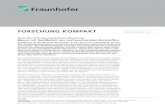 FORSCHUNG KOMPAKT - Fraunhofer...FORSCHUNG KOMPAKT Oktober 2018 || Seite 3 | 3 Die Fraunhofer-Gesellschaft ist die führende Organisation für angewandte Forschung in Europa. Unter