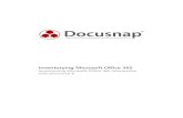 Inventorying Microsoft Office 365 - Docusnap...2.1.6 Authorizing the Docusnap Office 365 application Now, the next step is to authorize the Docusnap Office 365 application for the