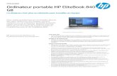 G8 Ordinateur por table HP EliteBook 840Augmentez votre productivité et optimisez votre espace de travail avec l'élégant clavier plat et la souris sans fil HP conçus pour compléter