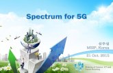 Spectrum for 5G · IMT bands below 6 GHz Additional IMT bands below 6 GHz -> WRC-15 AI 1.1 above 6 GHz -> WRC-19 AI Discussion on IMT band below 5 GHz (WRC-15 AI 1.1) Sharing studies