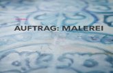 Julia Rüther AUFTRAG: MALEREI · 2017. 9. 22. · AUFTRAG: MALEREI Julia Rüther Eine Nahaufnahme, ein genauer Blick. Materialität von Farbe, ihr Auftrag und eine Spurensuche nach