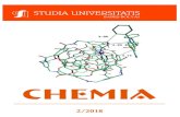 CHEMIA - Babeș-Bolyai Universitychem.ubbcluj.ro/~studiachemia/docs/archive_all/Chemia... · 2018. 8. 6. · Department of Physical Chemistry, Faculty of Pharmacy, Collegium Medicum,