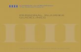 PERSONAL INJURIES GUIDELINES · 2021. 3. 6. · Personal Injuries Guidelines Judicial Council . 4 . INTRODUCTION . The within Personal Injuries Guidelines “the Guidelines”) (