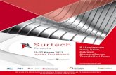 Surtech · 2020. 9. 10. · Soğuk Şekillendirme Tekstil (Metal Aksesuarlar) Yüzey İşlem Kimyasalları Üreticileri ve Kullanıcıları Belediyeler Üniversiteler, Akademisyenler