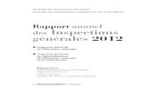 IGEN Rapport 2012 - Vie publique...Rapport annuel des Inspections générales 2012 Inspection générale de l’Éducation nationale Inspection générale de l’administration de