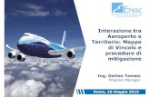 Interazione tra Aeroporto e Territorio: Mappe di Vincolo e procedure di mitigazione · 2015. 6. 24. · La sicurezza della navigazione aerea in prossimità degli aeroporti è garantita