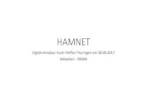 HAMNET - 2017-09-30 · 2017. 10. 1. · Was istdas HAMNET? •Nachfolger von Packet-Radio •Starker Verfall des PR-Netzes, einzelne Inseln, viele Links tot •Motivation: •Leistungsfähiges,