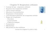 Chapitre 9: Respiration cellulaired1n7iqsz6ob2ad.cloudfront.net/document/pdf/53db8044c656b.pdf1 Chapitre 9: Respiration cellulaire • Concept de base –respiration cellulaire •
