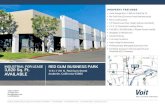 RED GUM BUSINESS PARK 3,820 Sq. Ft. AVAILABLE...1161-1191 N. Red Gum Street Anaheim, California 92806 PROPERTY FEATURES Units Range from 1,895 to 3,465 Sq. Ft. No CAM Fee (Common Area
