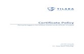 Certificate Policy · 2021. 2. 14. · PT. Tilaka Nusa Teknologi Certificate Policy Penyelenggara Sertifikat Elektronik (PSrE) TILAKA