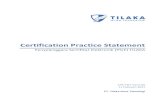 Certification Practice Statement · 2021. 2. 14. · PT. Tilaka Nusa Teknologi Certification Practice Statement Penyelenggara Sertifikat Elektronik (PSrE) TILAKA