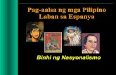 Pag-aalsa ng mga Pilipino Laban sa Espanya · 2021. 3. 16. · Reaksyon ng mga Pilipino sa Pananakop • Hindi lahat ng Pilipino ay sumang-ayon sa pananakop. Marami ang tumutol at