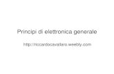 Principi di elettronica generale - riccardo cavallaroriccardocavallaro.weebly.com/uploads/4/6/2/0/...elettronica (0,25Watt) Resistenza Elettrica lavatrice (1950 Watt) La legge di Ohm