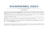 71° FESTIVAL DELLA CANZONE ITALIANA. SANREMO...2021/02/16  · 1 SANREMO 2021 71 FESTIVAL DELLA CANZONE ITALIANA 2,3,4,5 e 6 marzo 2021 con testo modificato in data 14 dicembre 2020