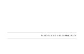 SCIENCE ET TECHNOLOGIE - Site Web public - Accueil · 2003. 9. 29. · Le programme de science et technologie regroupe en une seule discipline cinq champs disciplinaires scientifiques